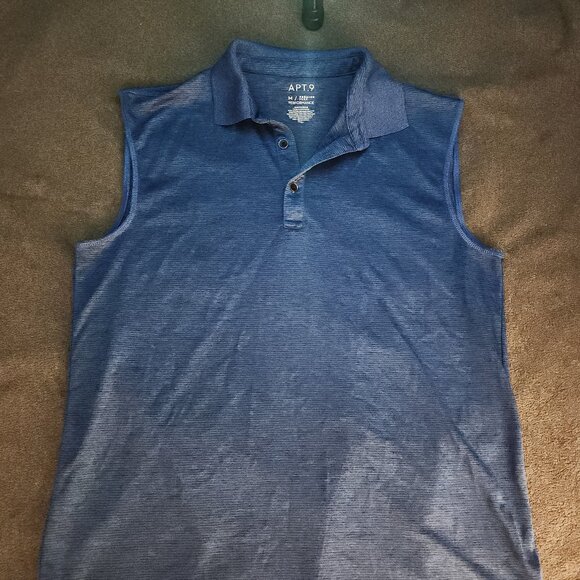 Good fellow white T shirt with Apt. 9 cutoff navy polo - Picture 1 of 4